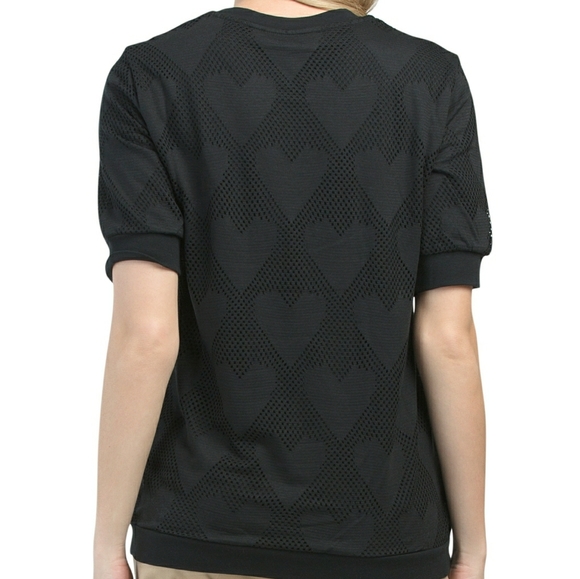 Moschino Mesh Heart Tee Shirt - Picture 2 of 11